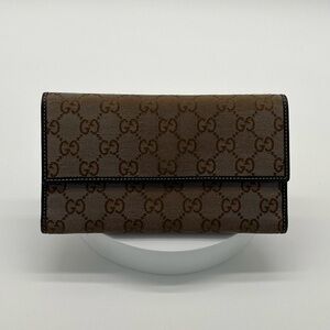 Gucci Monogram Canvas Wallet